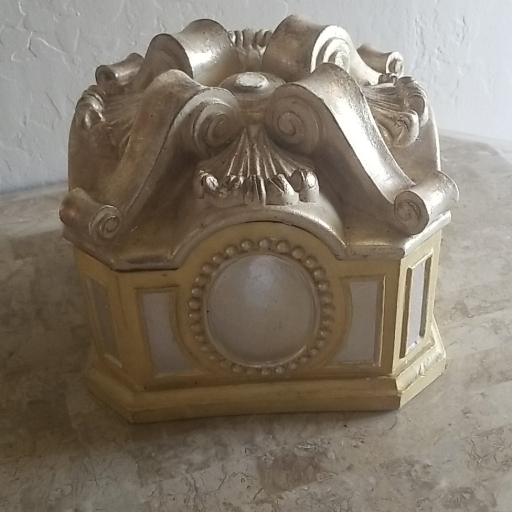 Vintage Art Deco Gold & Silver Box